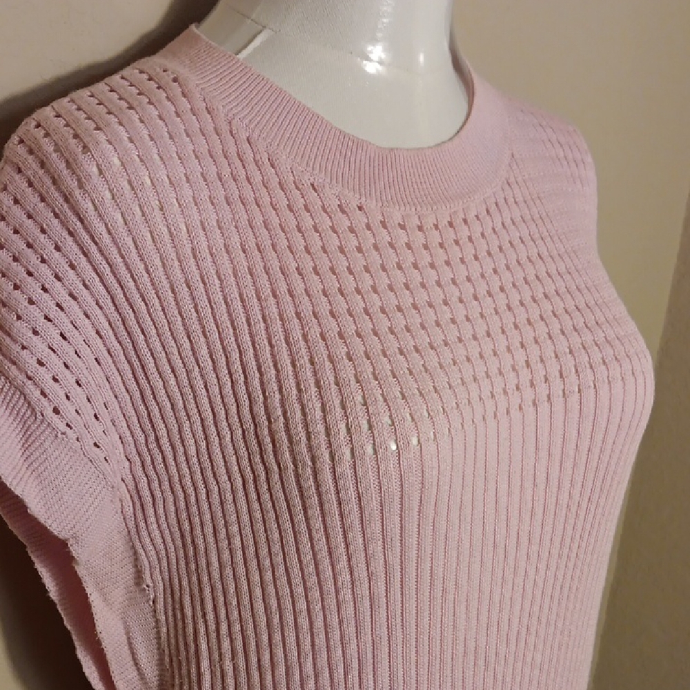 NWOT! Beautiful Pink Knit Maxi Dress - Picture 5 of 12